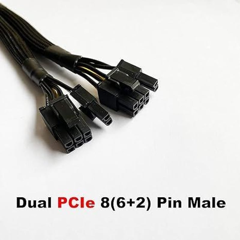 AMANGNY GPU Tápkábel Elosztó - 8 Pin Női to 2x 8(6+2) Pin Férfi VGA Adapter