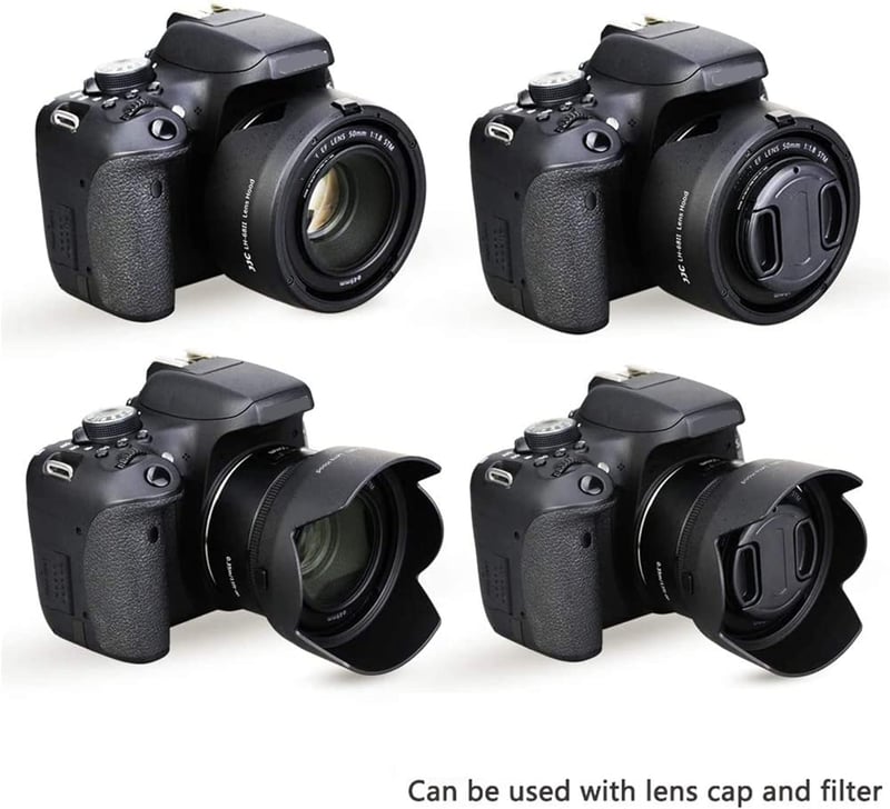 Canon EF 50mm f/1.8 STM objektívhez napellenző és UV szűrő szett, ES-68 helyettesítő