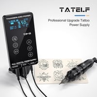 TATELF Rotary Tetoválógép Szett - LCD Érintőképernyős Tápegységgel, 20 Patron Tűvel, Fekete, Művészeknek és Tanulóknak 5