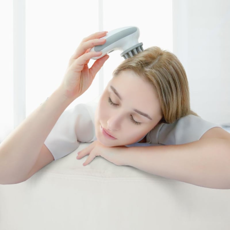 TOUCHBeauty elektromos fejmasszírozó készülék, 2 cserélhető fejjel és arckeféve
