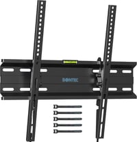 BONTEC Dönthető TV Fali Tartó 23-55 Hüvelykes LCD/LED/Plazma Televíziókhoz, Lapos és Ívelt Képernyőkhöz, 45 kg Teherbírással, VESA 400x400 1