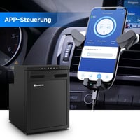 AAOBOSI 50L kompresszoros hűtőbox app vezérléssel, 12/24V, -20°C 5