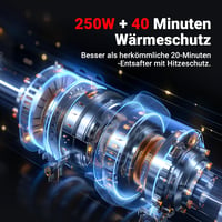 AAOBOSI Slow Juicer 250W - Gyümölcs és zöldségprés 103mm betöltőnyílással, 2 fémmentes szűrővel, csepegésgátlóval, fekete 6