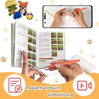 Set de croșetat Aarcyye pentru începători – Animale: Balene, Albine, Vulpi, Țestoase – Include fire moi, accesorii și instrucțiuni, ideal pentru cadou 4