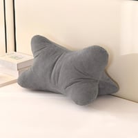 Aarcyye Ergonomický vankúš na čítanie v tvare kosti, bedrová opierka na čítanie a relaxáciu, flexibilný držiak na knihy, opierka chrbta do spálne, sivá 1