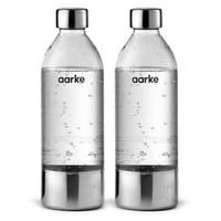 Aarke Carbonator 3 PET fľaše 2 ks – bez obsahu BPA, s detailmi z nehrdzavejúcej ocele, 1000 ml, na sýtenú vodu 1