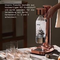 Aarke Carbonator 3 PET fľaše 2 ks – bez obsahu BPA, s detailmi z nehrdzavejúcej ocele, 1000 ml, na sýtenú vodu 2
