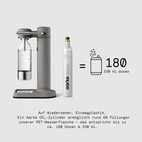 Aparat na perlivú vodu Aarke Carbonator 3, prémiová nehrdzavejúca oceľ, vrátane fľaše Aarke, matná sivá 5