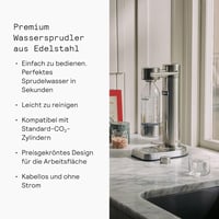 Aarke Carbonator 3 rozsdamentes szódavízgép PET palackkal, SodaStream kompatibilis - Stainless Steel 4
