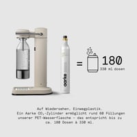 Aarke Carbonator 3 aparat za gaziranje vode, izdanje Sand, s PET bocom od 1L bez BPA, nehrđajući čelik, kompatibilan sa 60L CO2 cilindrom za pripremu soda vode 5