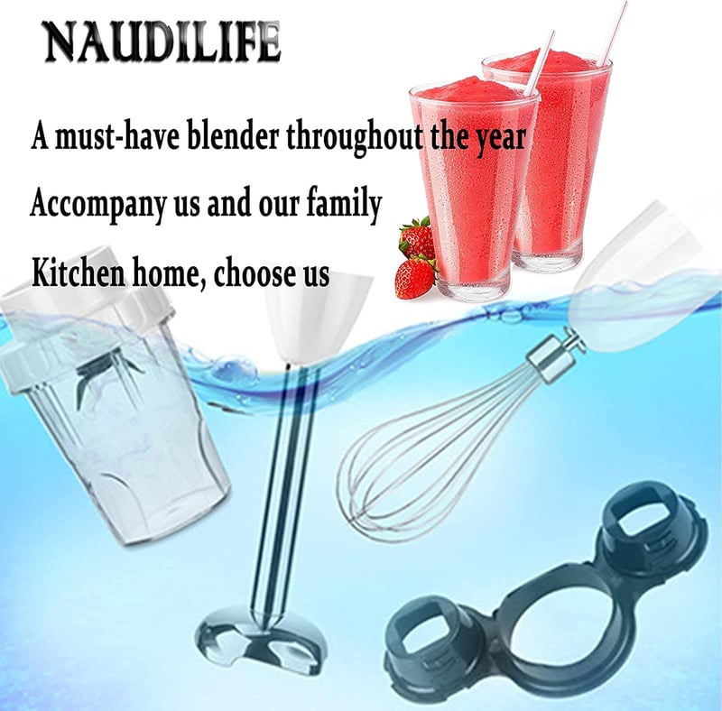 NAUDILIFE 4 az 1-ben botmixer szett, 15000 fordulat, állítható sebesség, bébiételhez
