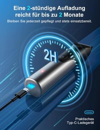 Cleanwise 2 az 1-ben Férfi Intim Borotva és Orrszőrnyíró - Újratölthető, Fájdalommentes Testszőrtelenítő Lábra, Mellkasra, Ágyékra, Vízálló, 6