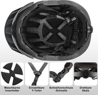 ROCKBROS Kerékpáros Sisak Mágneses Napellenzővel - Férfi/Női, Fekete, E-bike/MTB (L) 5