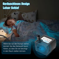 Halkjáratú 3W-os Mini Vízpumpa 180L/H - Akváriumokhoz, Kis Tavakhoz 4