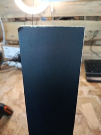 AOEH kültéri LED fali lámpa 150 cm fekete alumínium IP65 vízálló 48W meleg fehér fény — felhajlott lámpaszél (állapot: lásd a 2. képet) 2