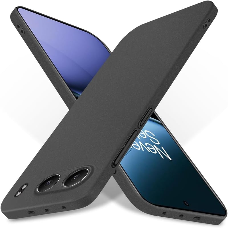 Bastmei OnePlus Nord 4 Ultravékony Tok - Mattfekete PC Hátlap, Kameravédelem, Csúszásgátló Bevonat, Könnyű Védőtok Kompatibilis OnePlus Nord