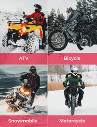 Kemimoto CE Minősített Vízálló Téli Motoros Kesztyű Érintőképernyős Funkcióval 7