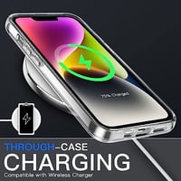 iPhone 14 Ütésálló Átlátszó Szilikon Tok - Vezeték Nélküli Töltés Kompatibilis 4