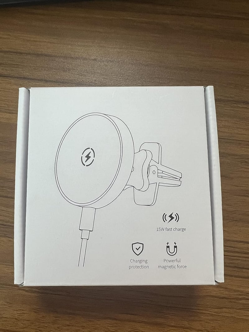 MagSafe autós töltő és tartó iPhone 15-12 sorozathoz - gyorstöltés, alumínium ház
