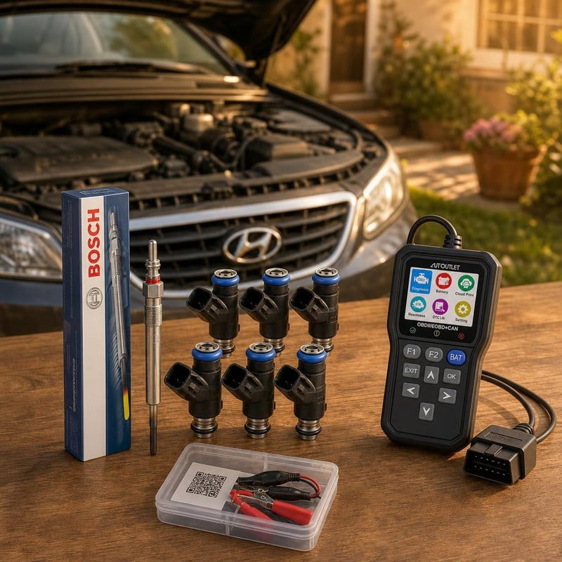 Set za lakše hladno pokretanje: grijač + 6x injektora + OBD2 dijagnostika