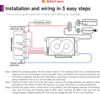 DALY Smart 4S BMS 12V WiFi Modullal - LiFePO4 Lítium Akkumulátor Védelmi Rendszer CAN/RS485 Kommunikációval, 100A Terhelhetőség 5
