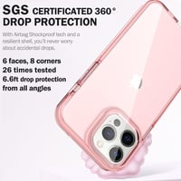 ArtsEvo iPhone 13 Pro Max védőtok - Prémium TPU, 2 méteres ütésállóság, rózsaszín 3