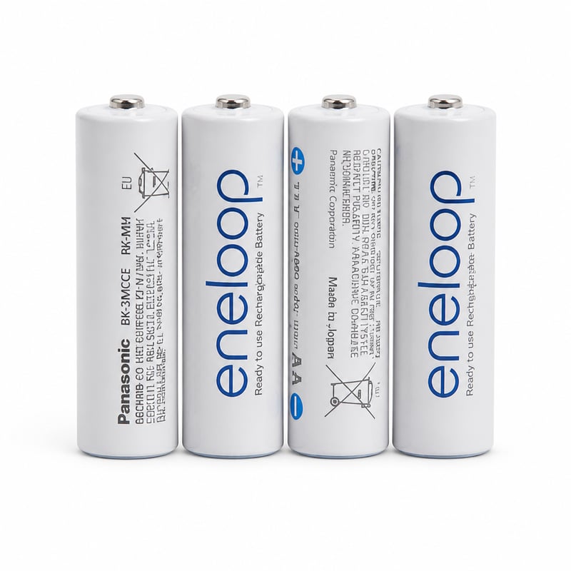 Panasonic Eneloop BK-3MCCE AA Ni-MH punjive baterije 4 komada - za Busch & Müller IXON IQ Premium LED svjetlo za bicikl