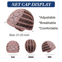 HAIRCUBE Női Paróka 40 cm Ombre Világosbarna Frufruval - Hullámos Szintetikus Paróka Hétköznapi és Cosplay Használatra 5