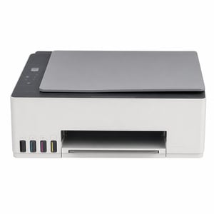 Imprimantă multifuncțională color cu jet de cerneală HP Smart Tank 5105 — defectă, pentru piese: scaner curbat, eroare de detectare a capului de imprimare (stare: vezi a 2-a imagine)