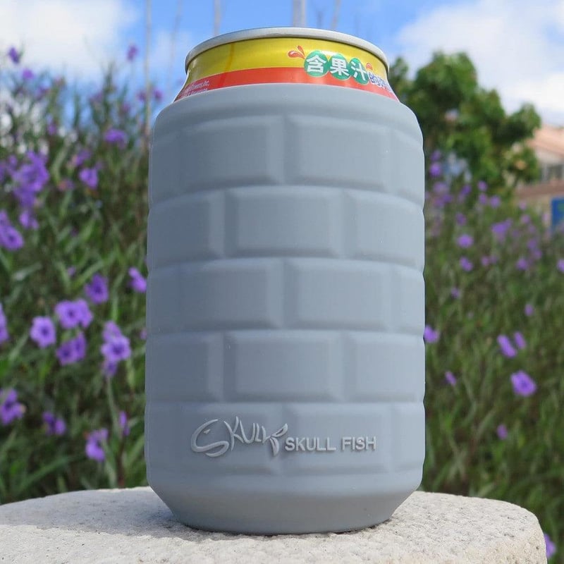 Szürke szilikon hőszigetelő pohár 340 ml-es dobozos italokhoz