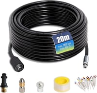 Kärcher K2-K7 kompatibilis 20m csőtisztító tömlő, 180 bar, 60°C, adapterrel és fúvókákkal 1