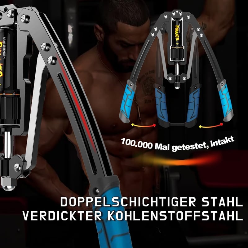 Power Twister állítható hidraulikus karhajlító 10-200kg - Profi edzőeszköz vállra, bicepszre