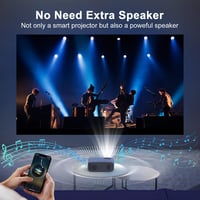 AKATUO 4K Támogatott Hordozható Projektor, Natív 1080P Felbontás, 15000L Fényerő, 5G WiFi, Bluetooth 5.2, 50% Zoom, Otthoni Mozi és Kültéri  6