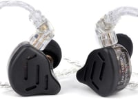 KZ Zax HiFi fülhallgató - 1DD+7BA hibrid, cink ötvözet, leválasztható kábel, fekete 2