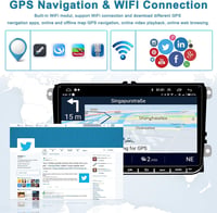 VW Golf 5/6, Polo, Touran 9" Android autórádió navigációval, Bluetooth-szal, tolatókamerával - Hikity 3