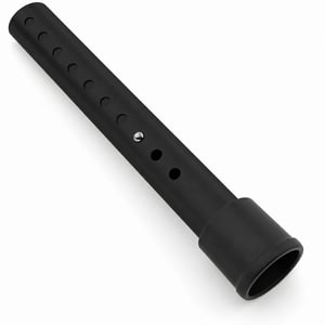 MEISENBERG Teleskopická garniža bez vŕtania 260-310 cm, Ø 32 mm, matná čierna, nastaviteľná — chýbajúce koncové úchytky (stav: pozri 2. obrázok)