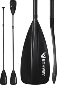Abahub 2 az 1-ben Állítható SUP és Kajak Evező Alumínium Nyéllel - Könnyű, Úszóképes, Utazásbarát Paddleboard Lapát Kezdőknek 1