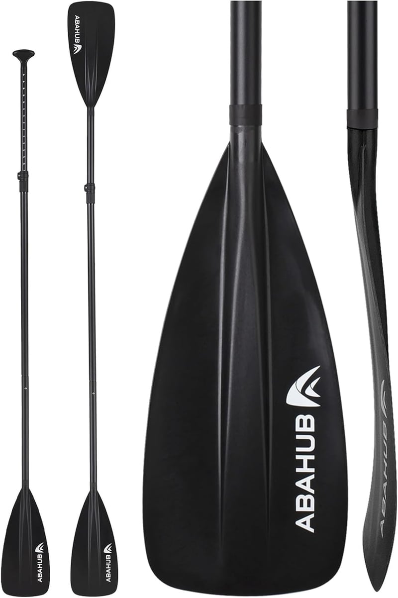 Abahub 2 az 1-ben Állítható SUP és Kajak Evező Alumínium Nyéllel - Könnyű, Úszóképes, Utazásbarát Paddleboard Lapát Kezdőknek