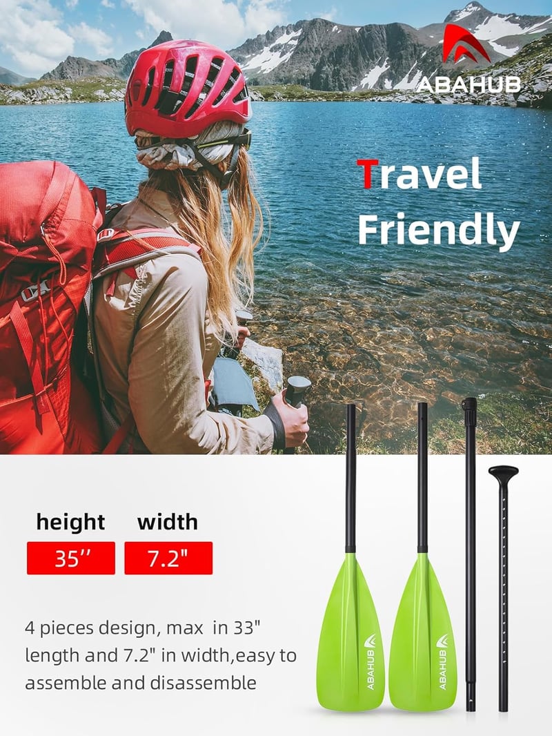 Abahub 2in1 SUP Kajak Evező Alumínium Teleszkópos 173-213cm Állítható
