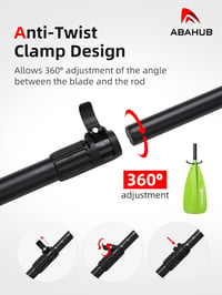 Abahub 2in1 SUP Kajak Evező Alumínium Teleszkópos 173-213cm Állítható 5