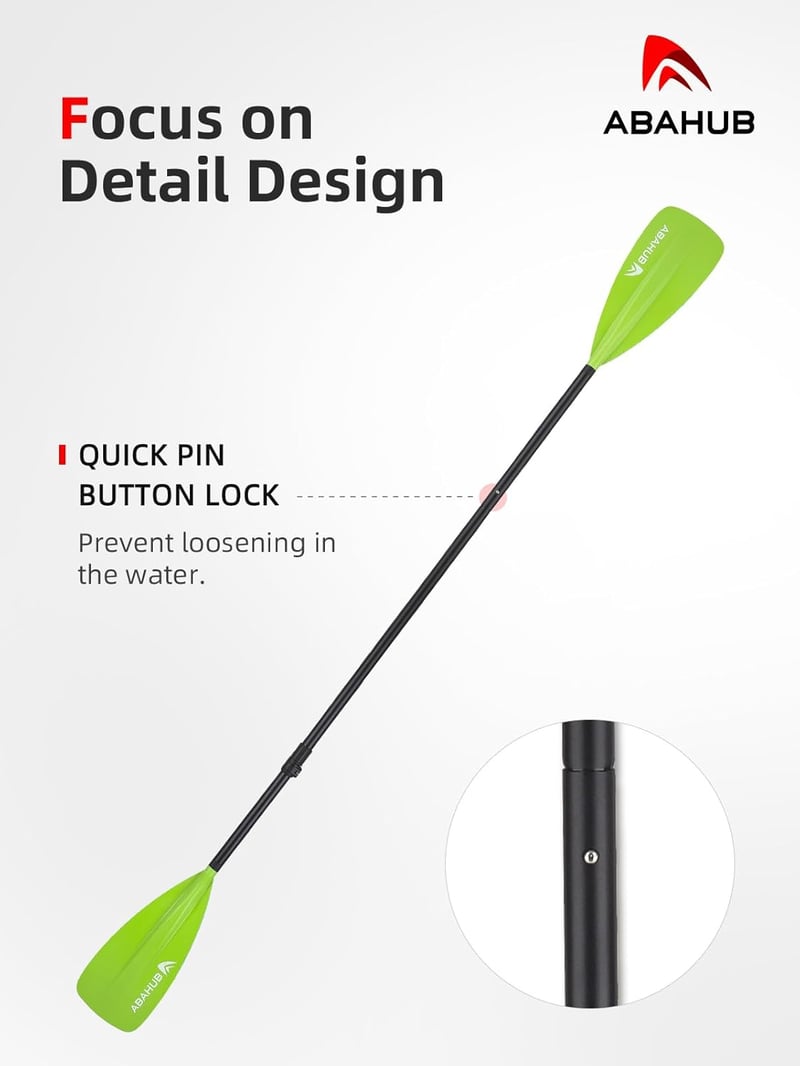 Abahub 2in1 SUP Kajak Evező Alumínium Teleszkópos 173-213cm Állítható