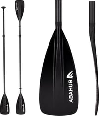 Abahub 4 részes Karbon SUP/Kajak Evező - 2 az 1-ben Állítható Paddleboard Lapát, Könnyű Szénszálas Nyéllel, Kezdőknek és Haladóknak 1