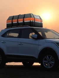 Abahub 800D vízálló tetőbox autóhoz 600L kapacitás csúszásmentes szőnyeggel 6
