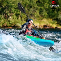 Abahub Állítható Kajak Evező 220-240 cm - Alumínium Nyéllel, Műanyag Lapáttal, Evezőrögzítővel - Könnyű, Szétszerelhető, 7 Színben 7