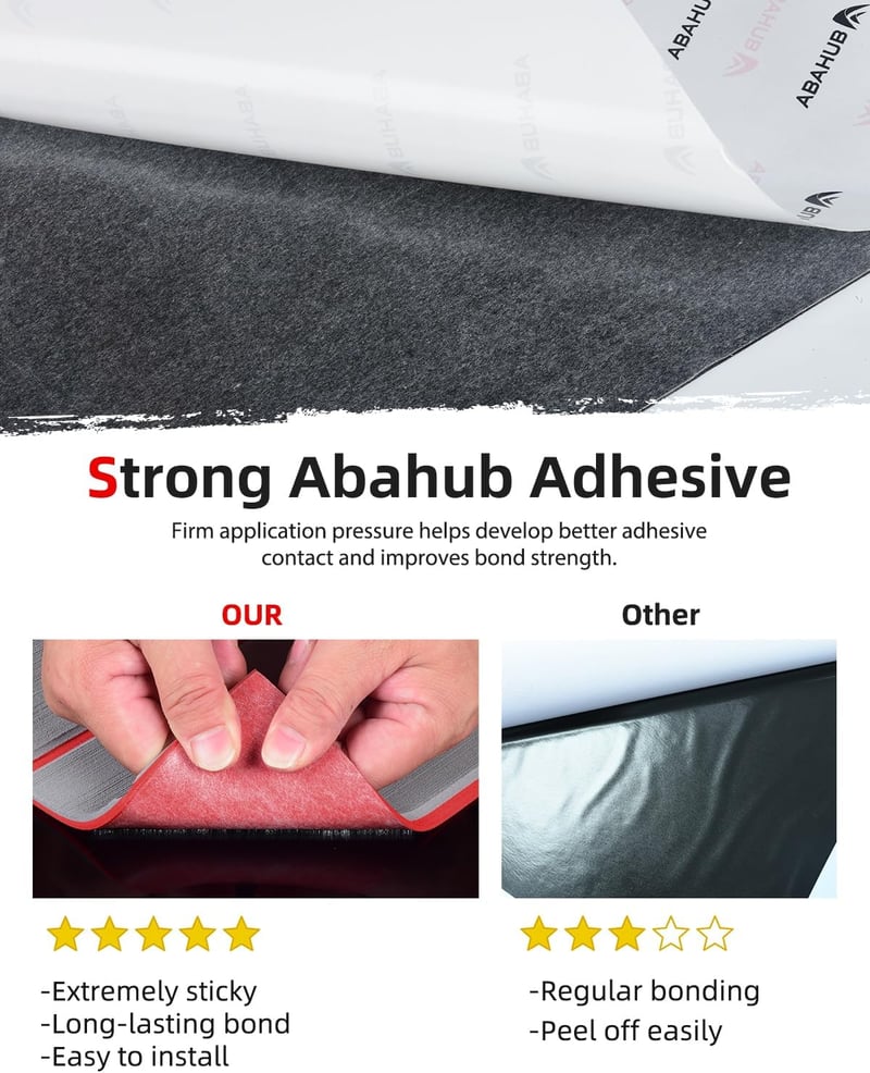 ABAHUB EVA csónakfedélzet burkolat 48 x 16,8 cm öntapadós műteak csúszásgátló pad szörfdeszkához szürke piros varrásvonalakkal