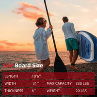 Abahub Felfújható SUP Deszka 320cm Evezővel és Ülésekkel 5