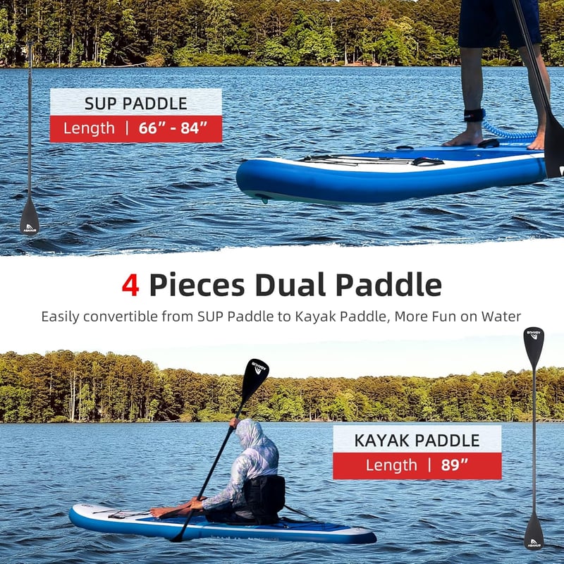 Abahub Felfújható SUP Deszka 320cm Evezővel és Ülésekkel