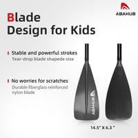 Abahub gyermek SUP evező 140-178 cm állítható alumínium lapát paddleboard-hoz - Grey 4