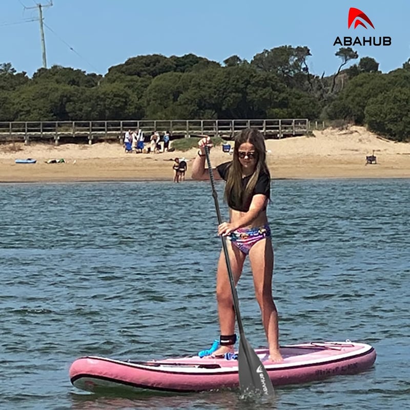 Abahub gyermek SUP evező 140-178 cm állítható alumínium lapát paddleboard-hoz - Grey