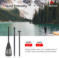 Abahub gyermek SUP evező 140-178 cm állítható alumínium lapát paddleboard-hoz - Grey 5